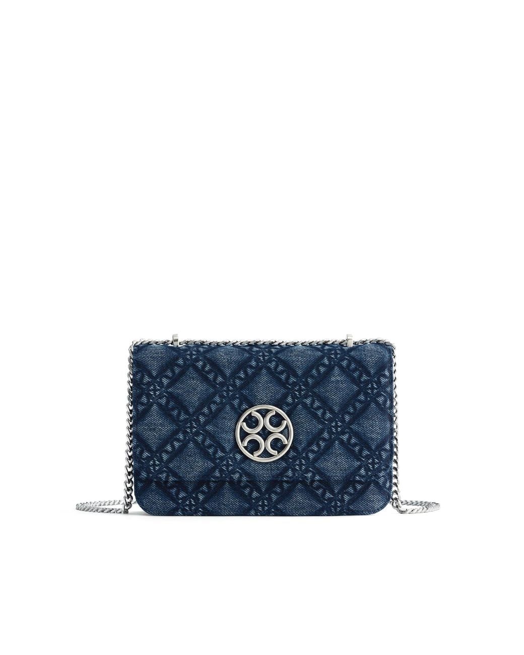 Orange Cube Blue Mosaic Urban Crossbody Bag
