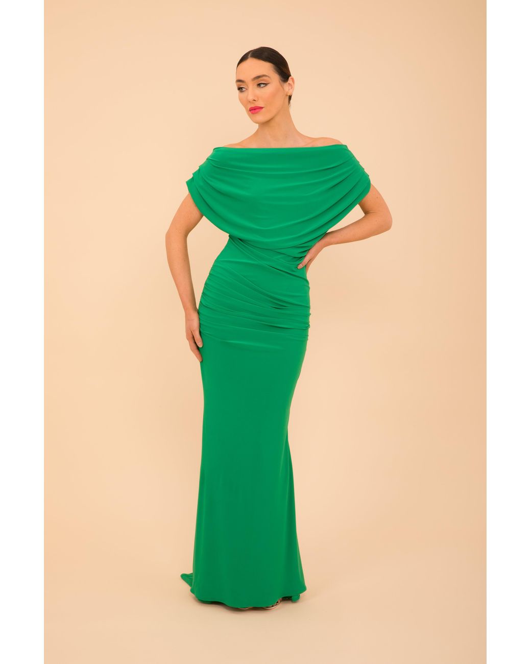 Atom Label Green Platinum Gown