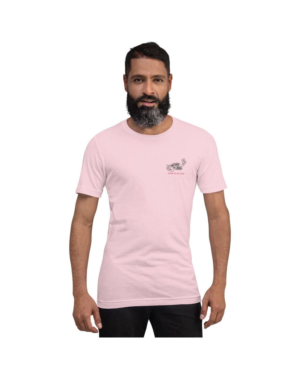 Anchor and Crew Pink Cotton Ripe Avocado Dial-A-Local Organic Cotton T-Shirt for men
