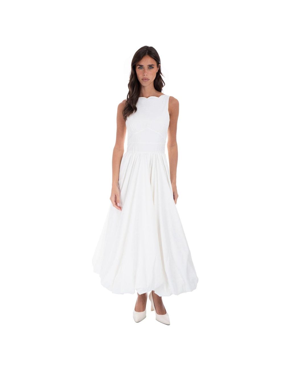 Sofia Tsereteli White Flair Ballgown