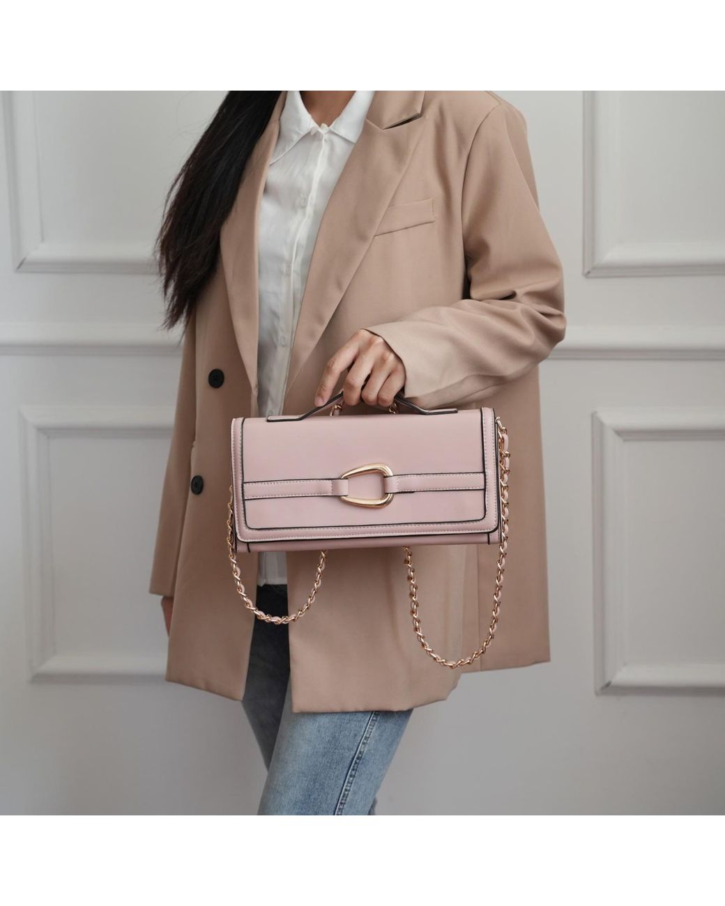 Mkf Collection - J'omor Pink Arlena Crossbody Bag