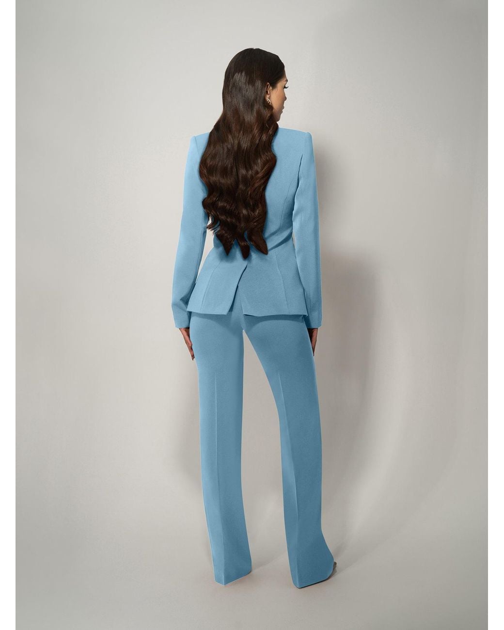 Tia Dorraine Blue Vision Tailored Blazer & Trousers Suit