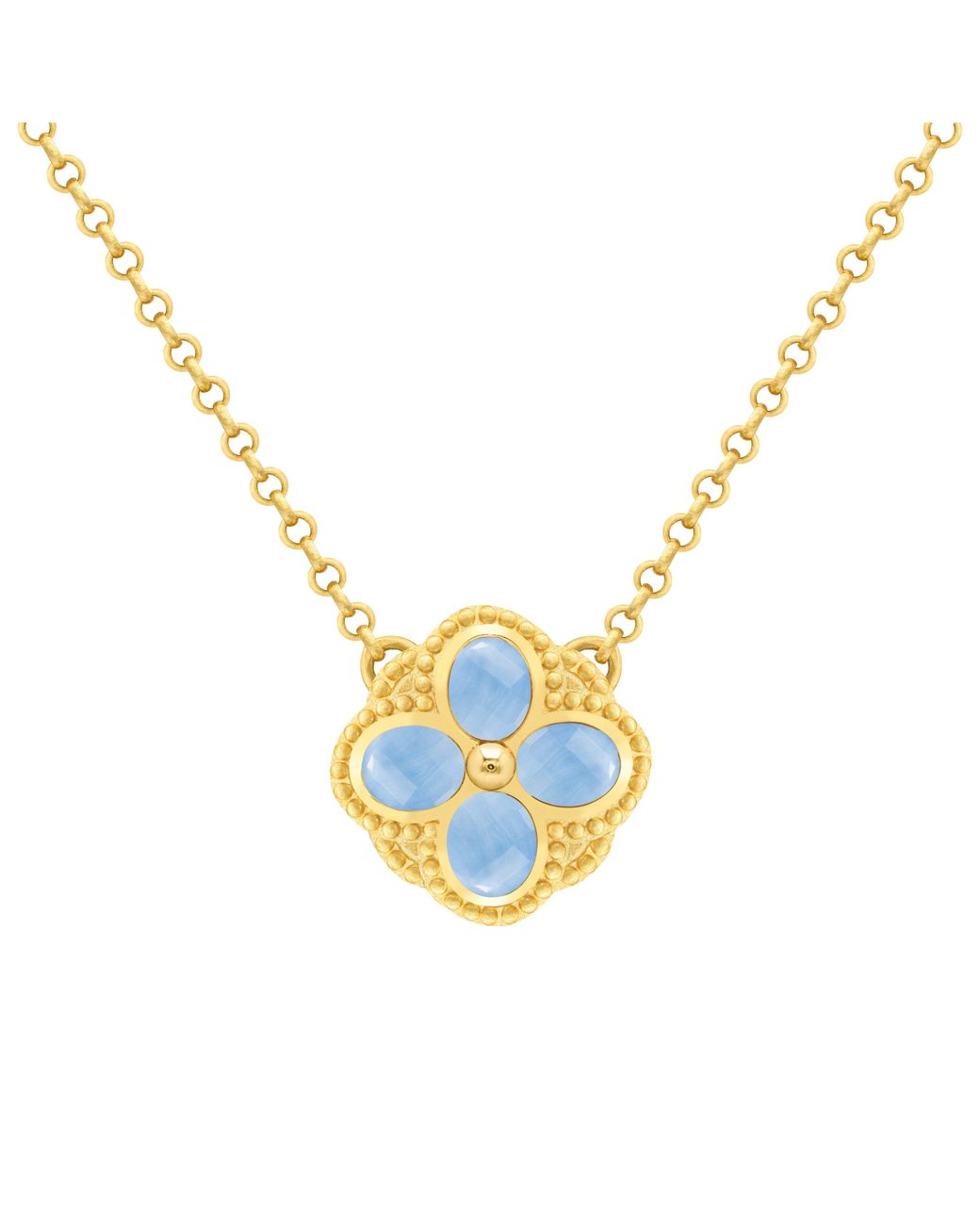 Marcia Moran Metallic Poppy Necklace