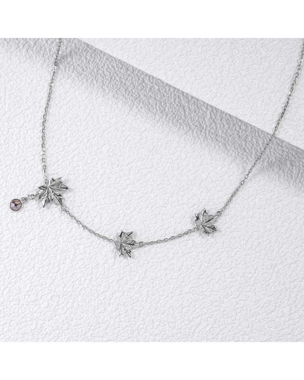 Far East Jewelry Metallic Handcrafted & Crystal Autumn Melody Necklace