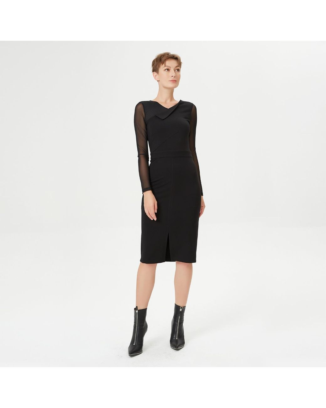 Smart and Joy Black Fitted Dress