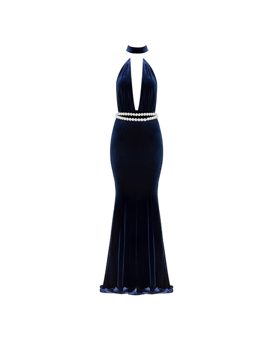 Nur Karaata Blue Emerald Empire Dress