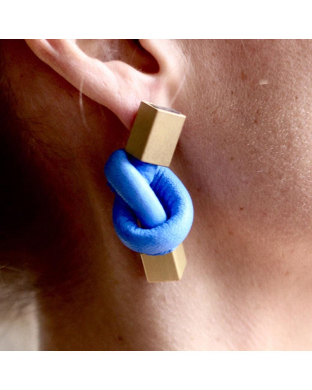 Svetlana Vukov Orange Knot Earrings