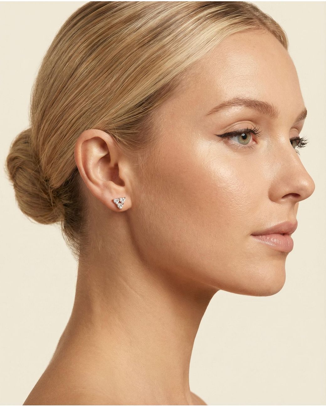 Rejected Hearts Club Pink Story Of Three Hearts Lab Grown Diamond Heart Stud Earrings