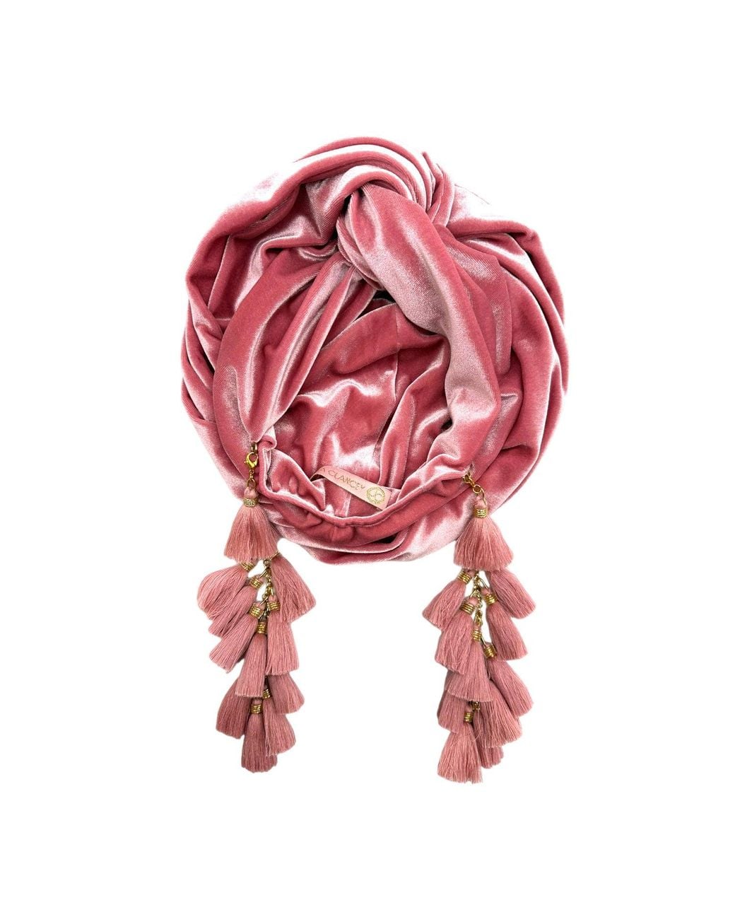 Julia Clancey Red Chacha Dusky Velour Turban