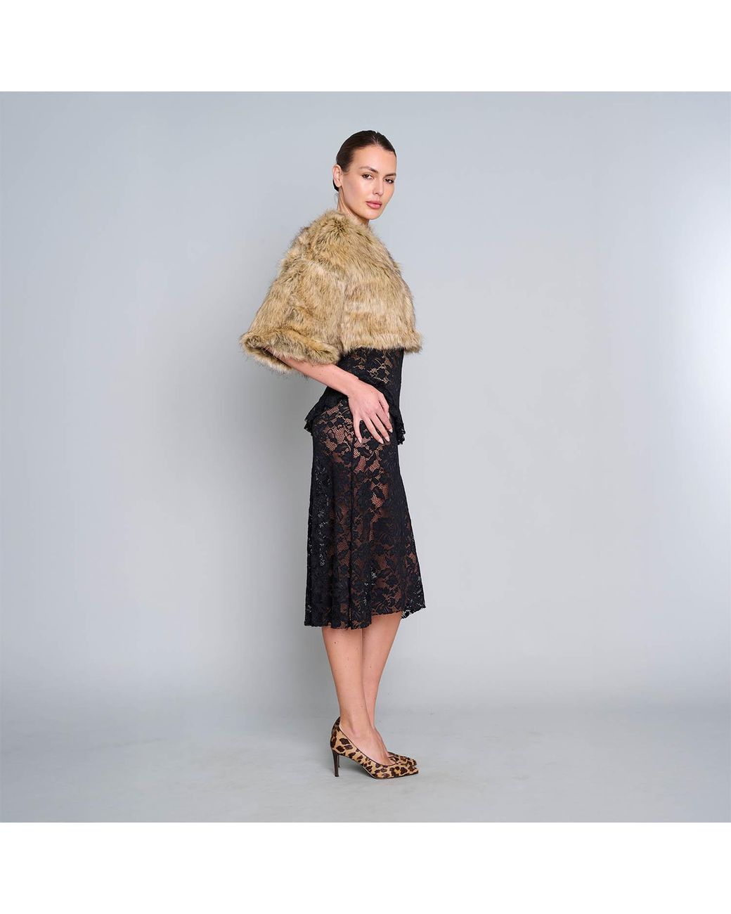 Love and Nostalgia Natural Little Fur Coat