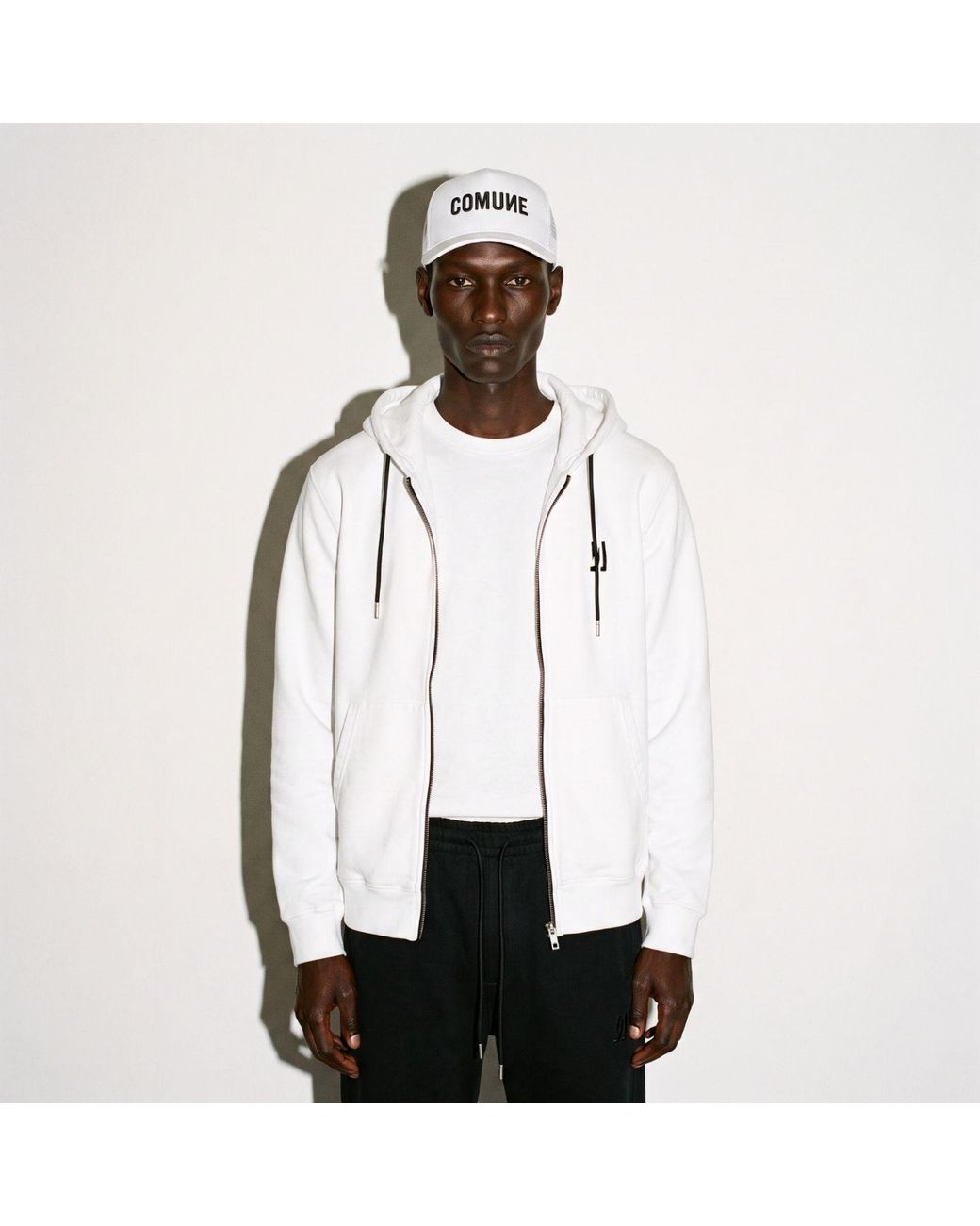 Comune White Luka Zip-Up for men