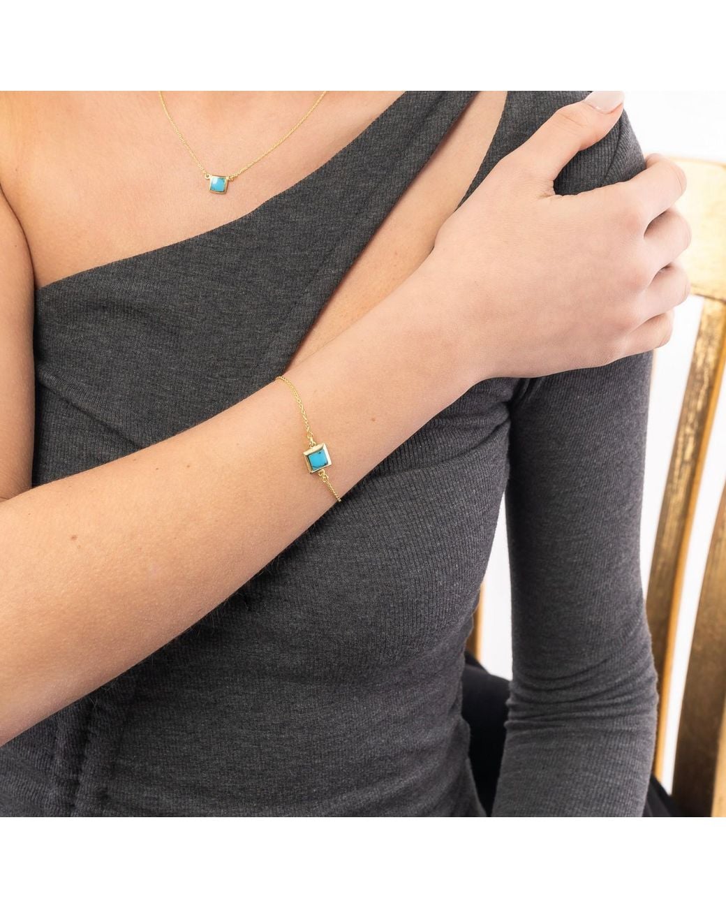 Spero London Metallic Square Sterling Bracelet