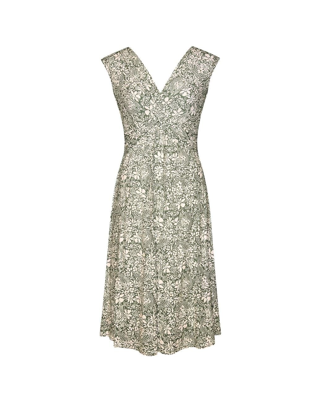 Alie Street London Metallic Renee Knot Dress Botanical