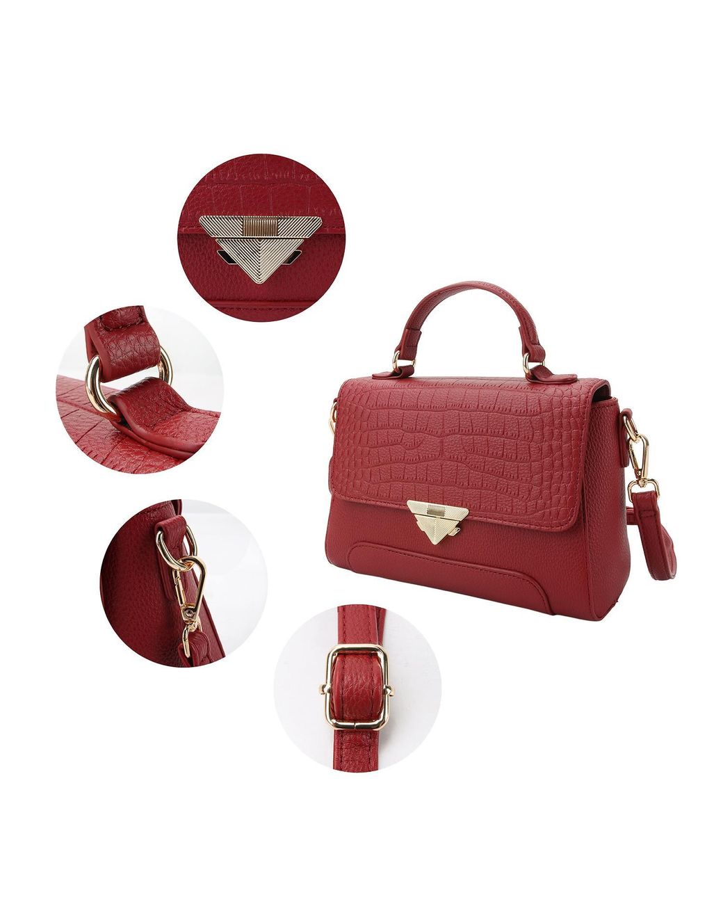 Mkf Collection - J'omor Red Saphira Shoulder Bag