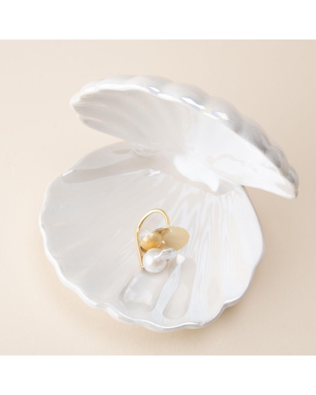 Silver Moon Metallic Pearl Sterling Ring