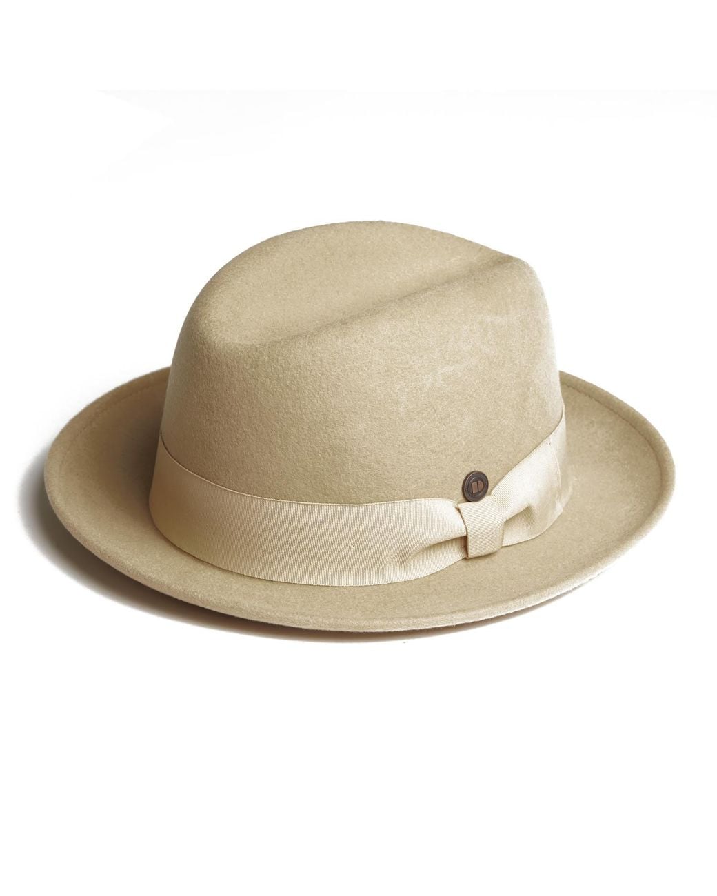 Dasmarca Hats Natural Godfather Ivory Wool Felt Hat for men