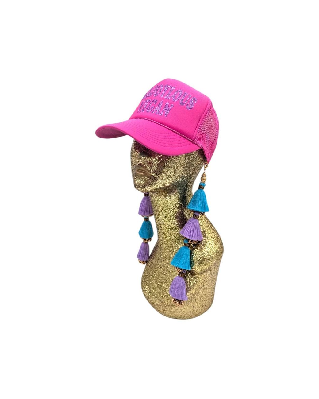 Julia Clancey Pink Fabjoylous Vegan Hotty Dorado Trucker Hat