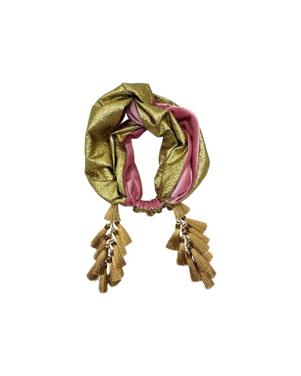 Julia Clancey Metallic Dusky Chacha Turban Twist
