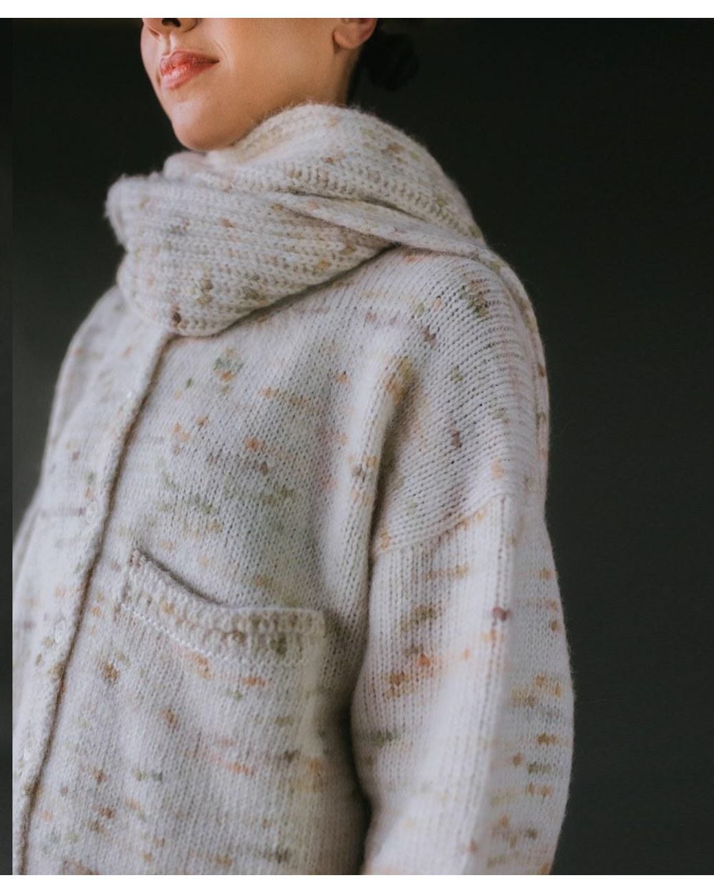 Mabli White Blewog Cardigan