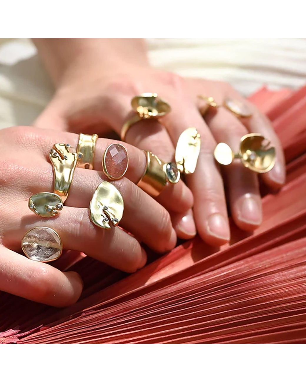 Rare Matters Jewelry Yellow Glass Statement Ring