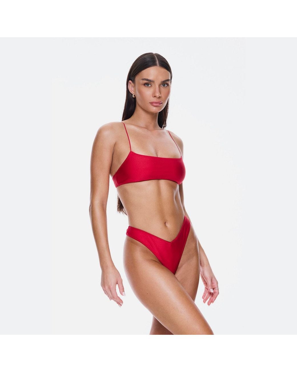 Sunkissed Red Le Sporty Bikini Top