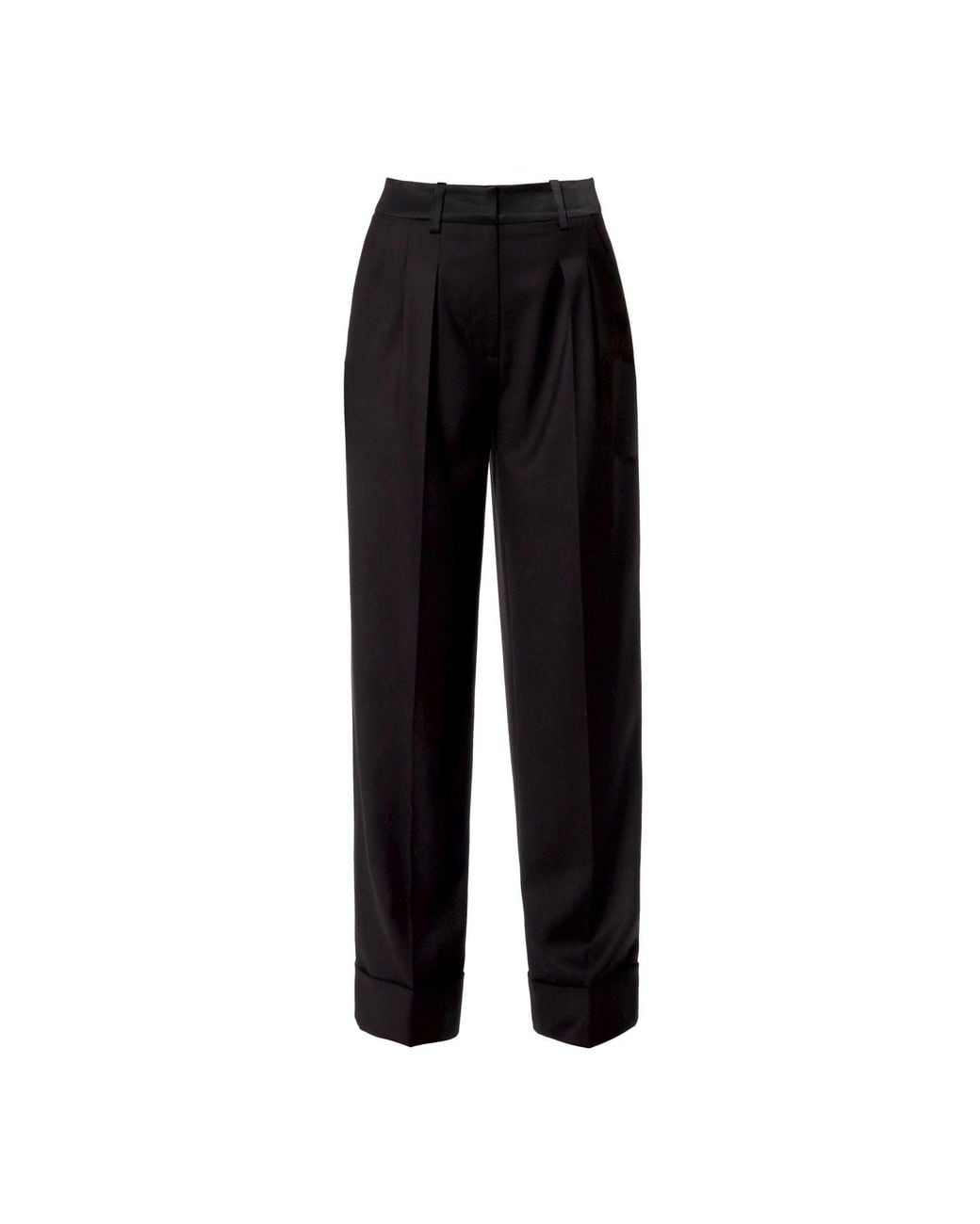 AGGI by HALEWSKI Black Frankie Fashion Wide Trousers