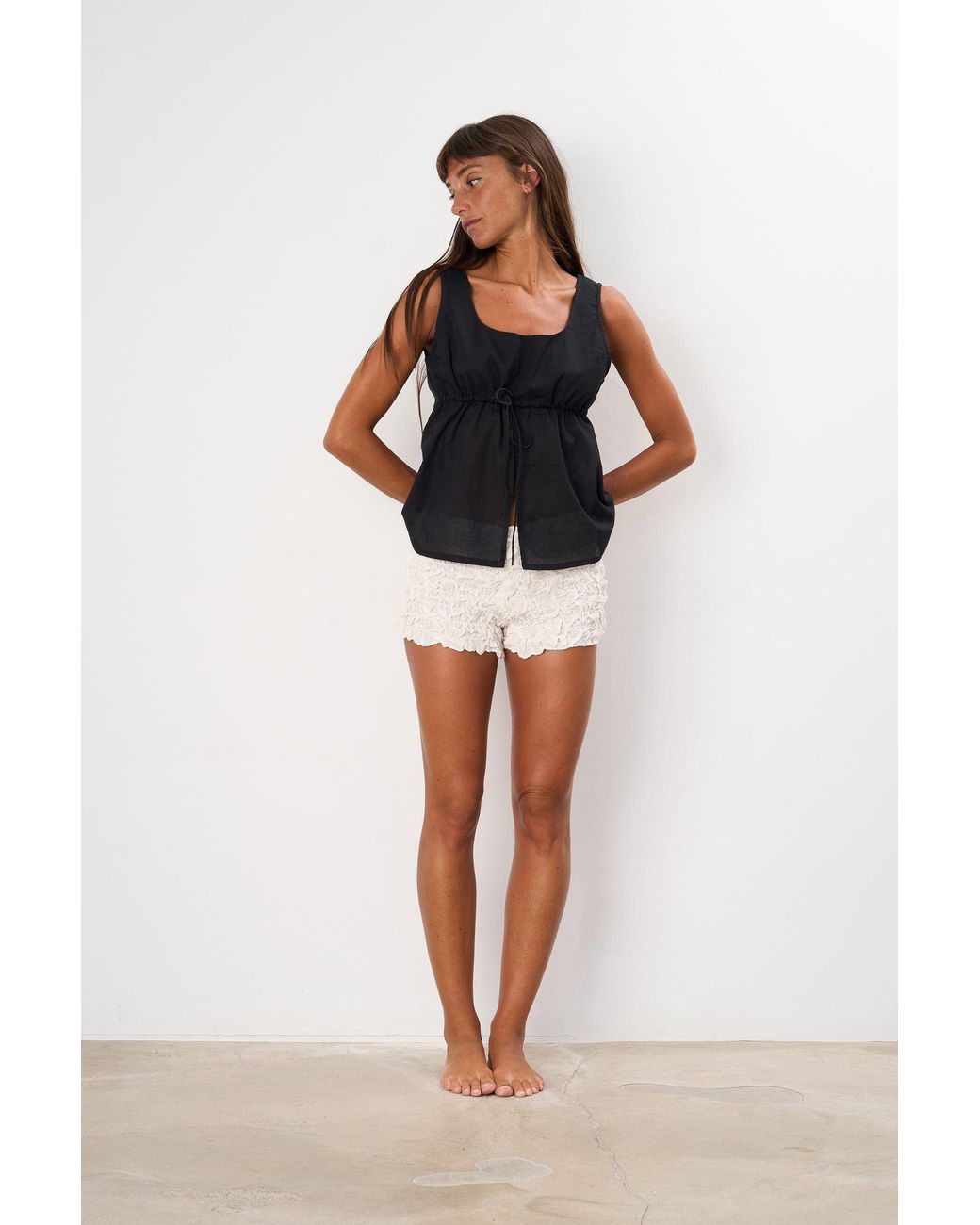 Par & Escala Black Dina Top