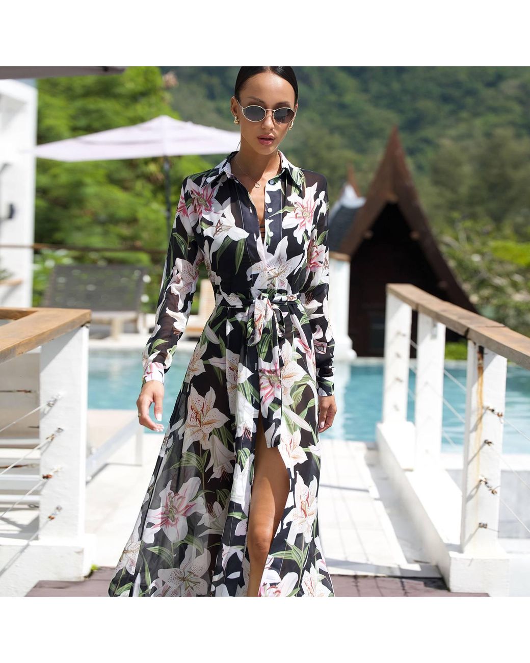 Ak Royalty Resortwear Black Bella Lilly