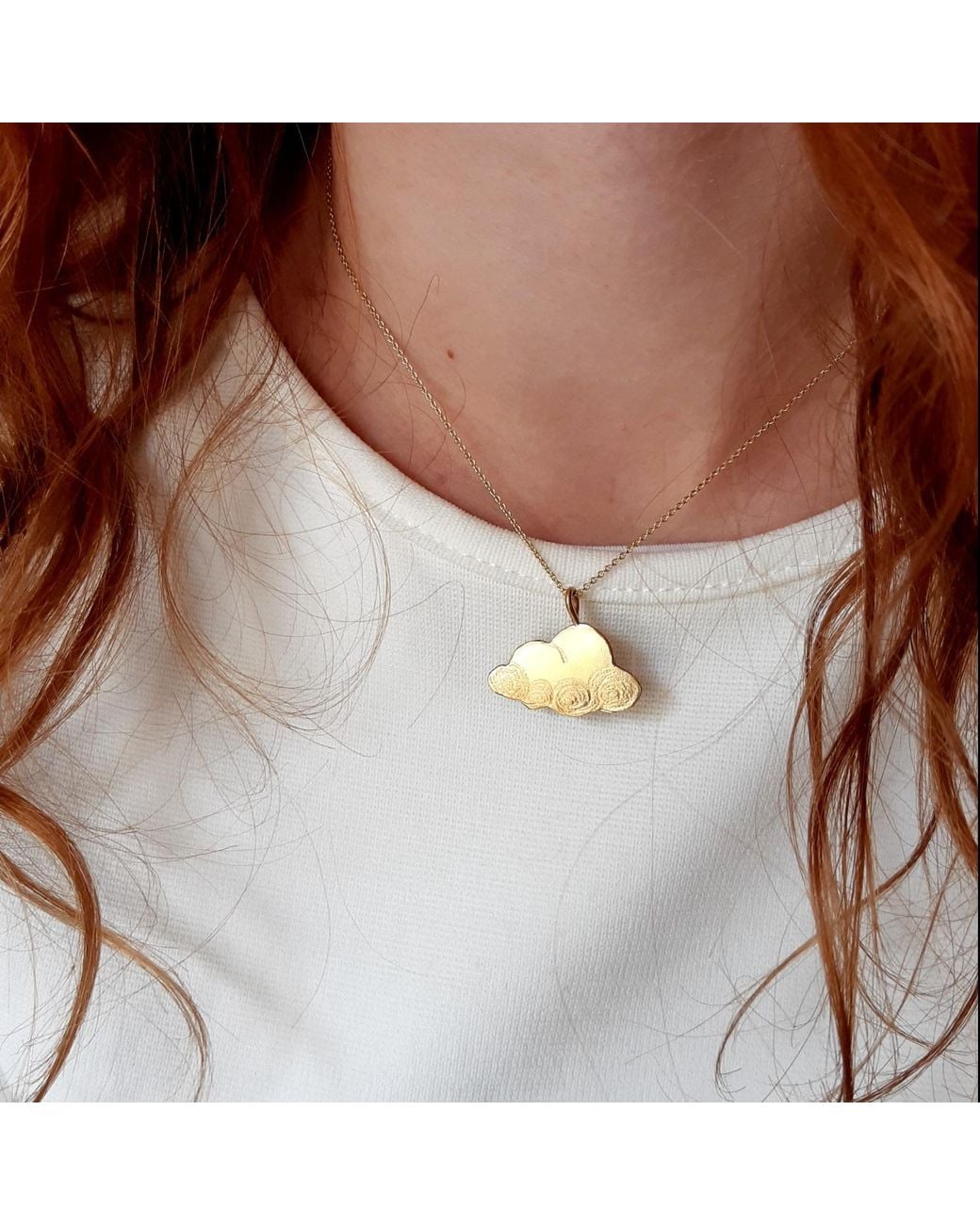 Lily Flo Jewellery White Cloud 9 Necklace On Sterling