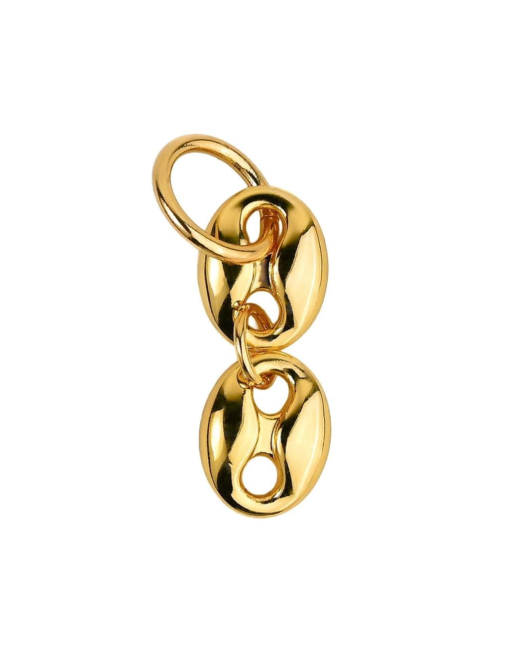 Zynnia Collective Metallic Button Link Charm