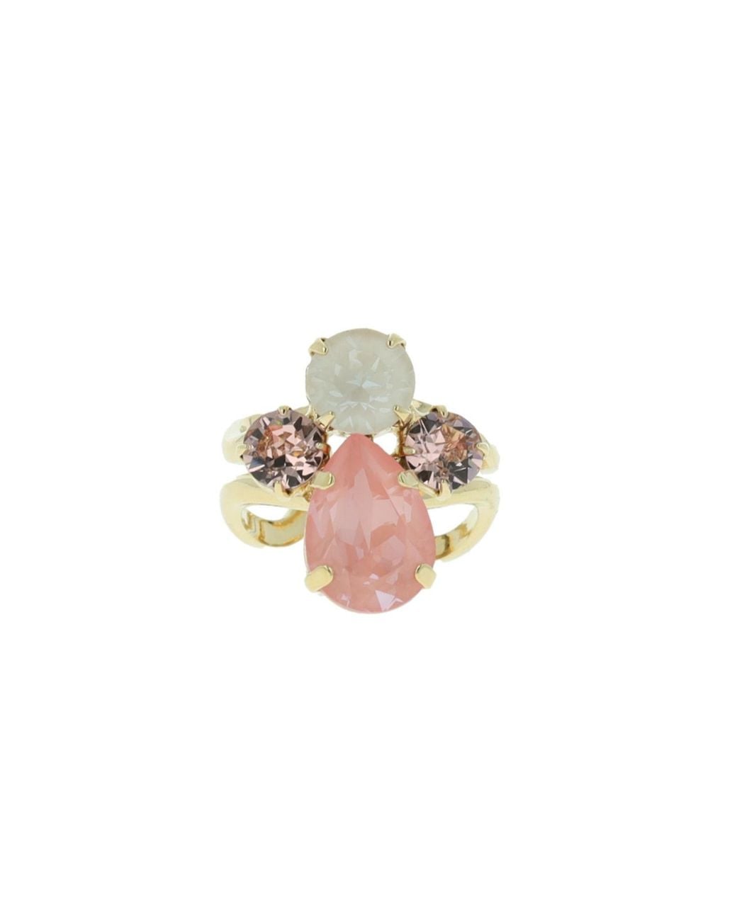 Otazu White Flamingo Beetle Ring