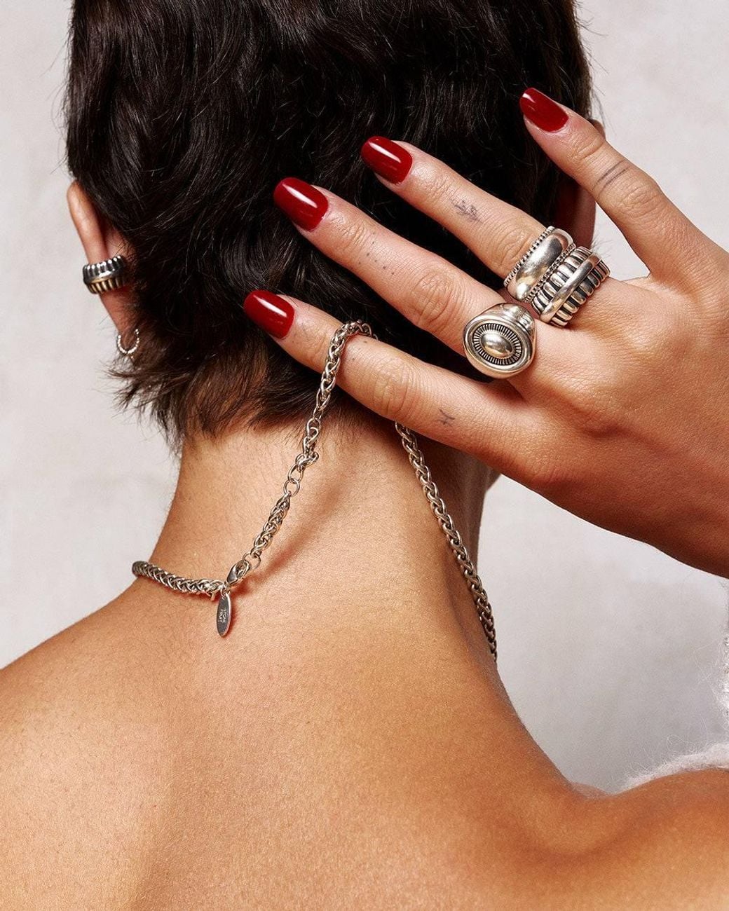 Stone Fruit Natural Small Disc Ring