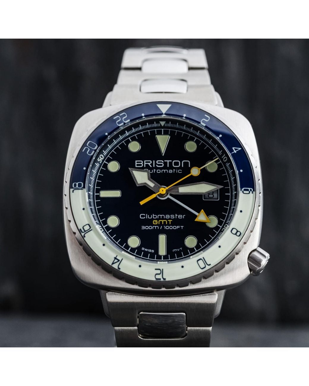 Briston Blue Clubmaster Diver Pro Gmt for men
