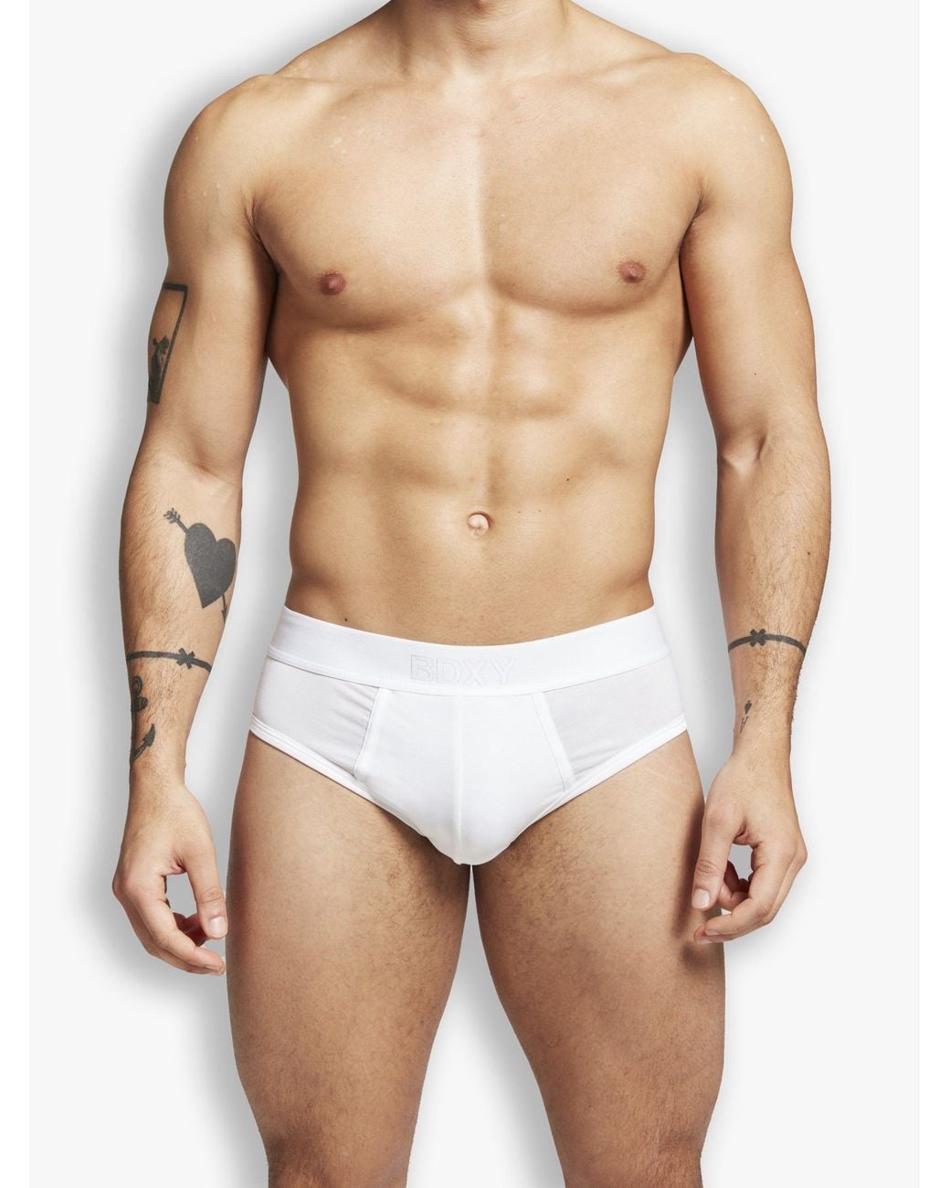 Bdxy Studio White The Unit Underwear Brief for men