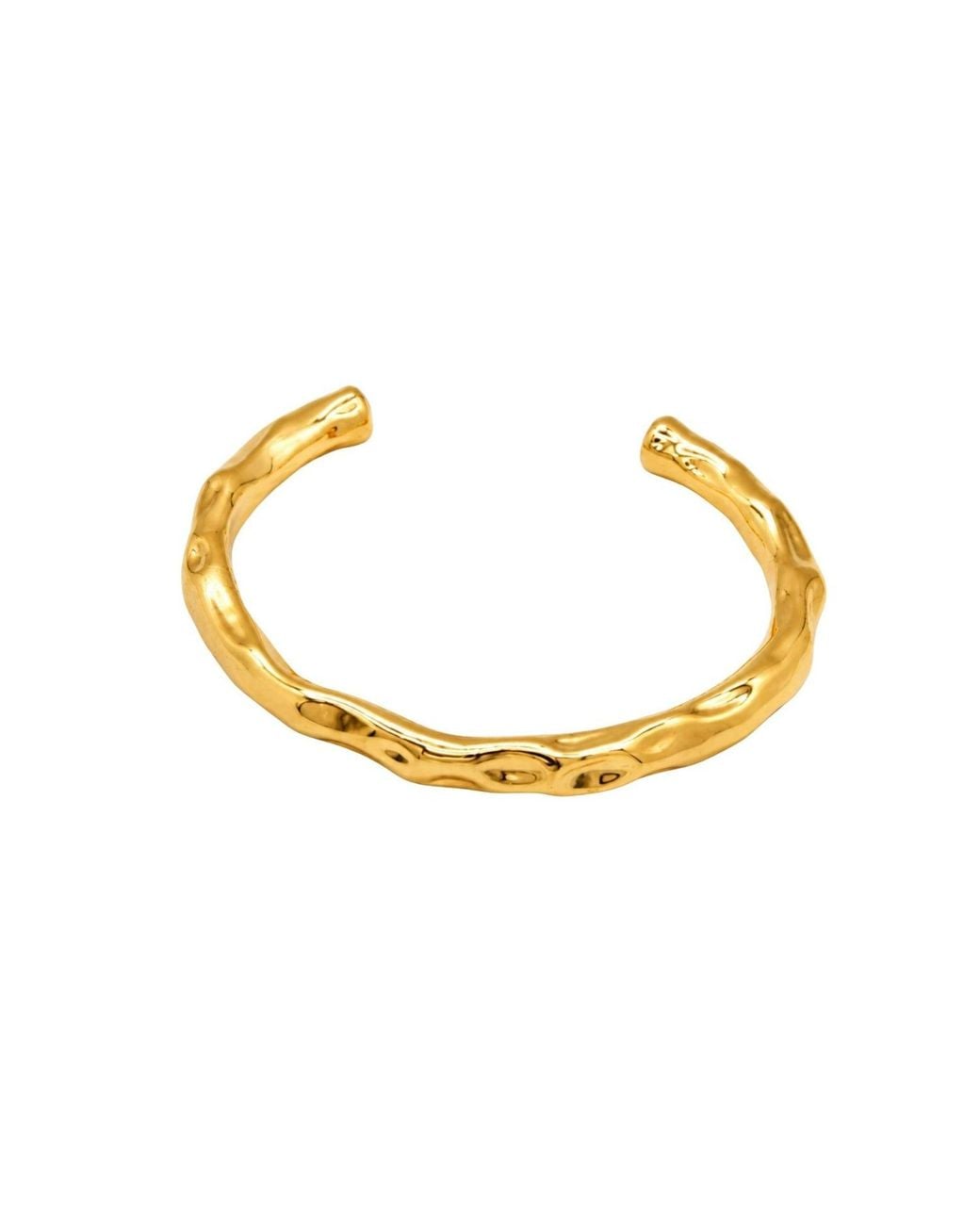 Uchi and Soto Metallic Kin Molten Structured Bangle