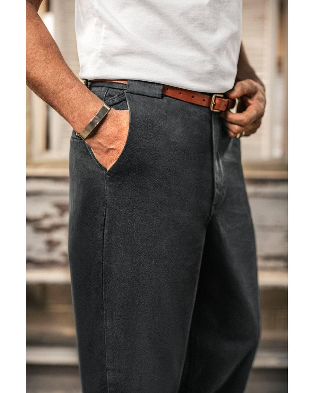 &SONS Trading Co Gray Easy Chino Faded for men