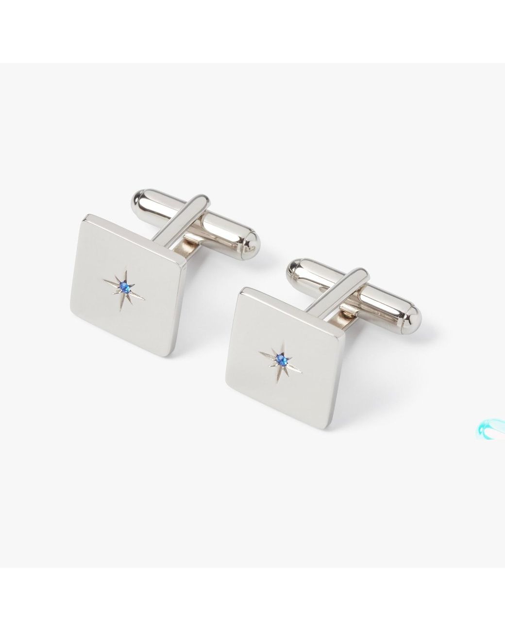 Simon Carter Metallic Crystal Square Cufflink for men