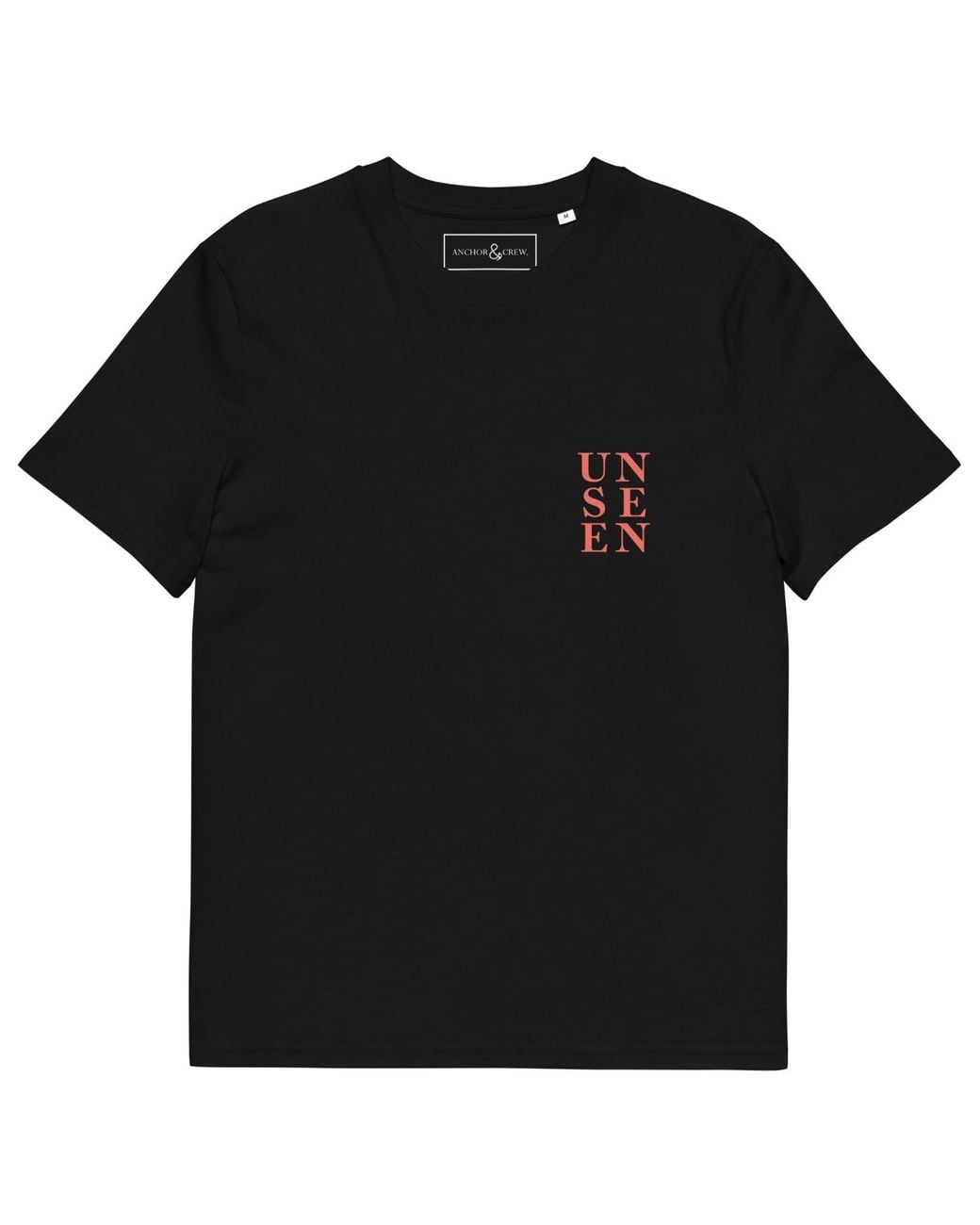 Anchor and Crew Black Eighteen Unseen Editions Organic Cotton T-Shirt