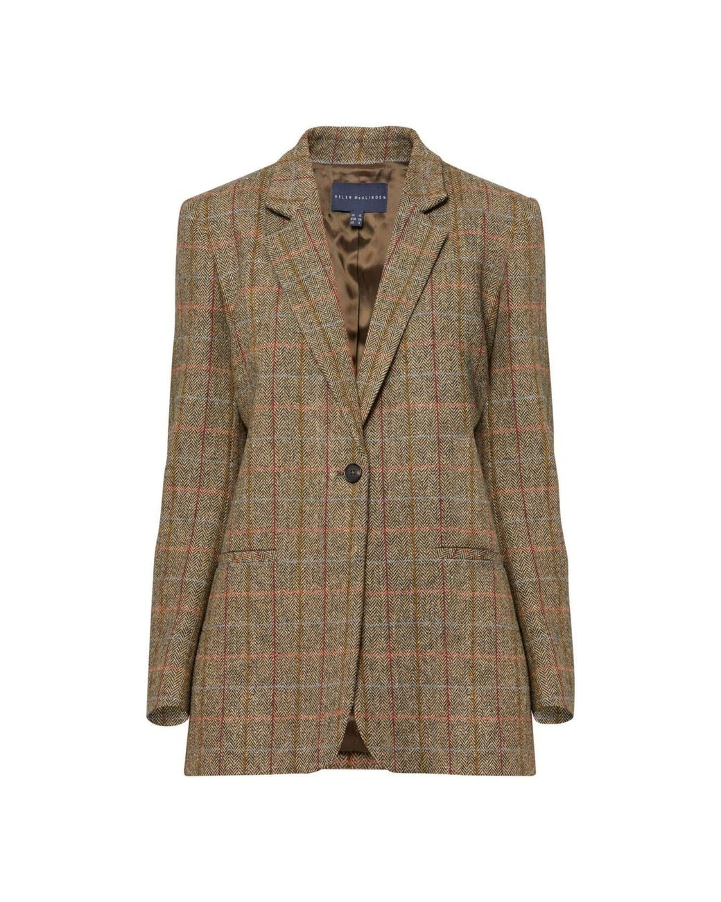 Helen Mcalinden Green Cassie Herringbone Tweed Jacket