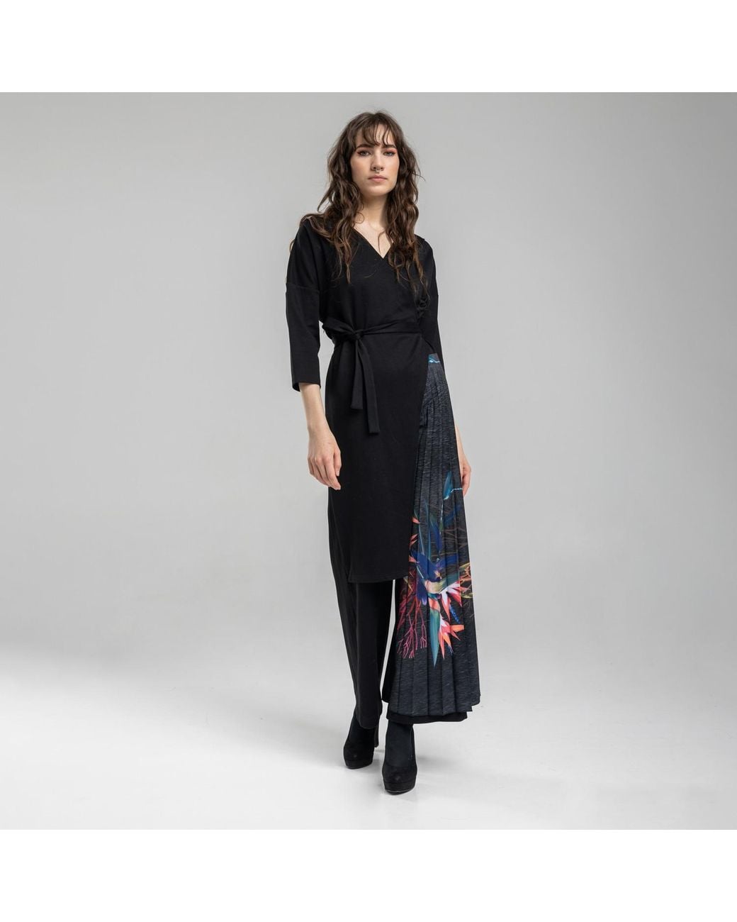 ARTISTA Black Secret Beauty Pleated Jumpsuit