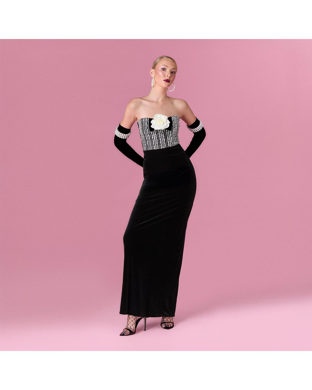 Nur Karaata Black Isadora Dress