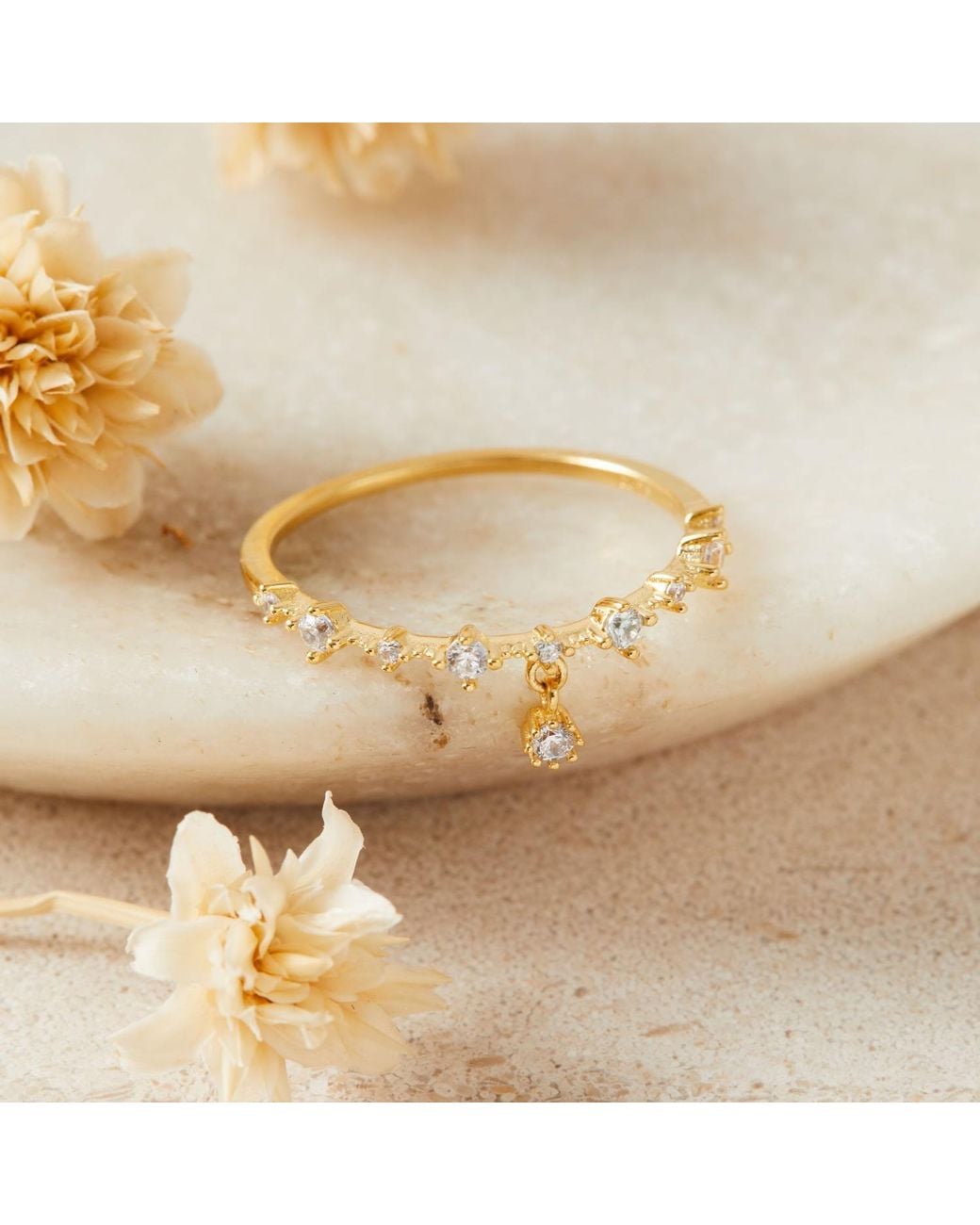 Esterah Metallic Charm Ring