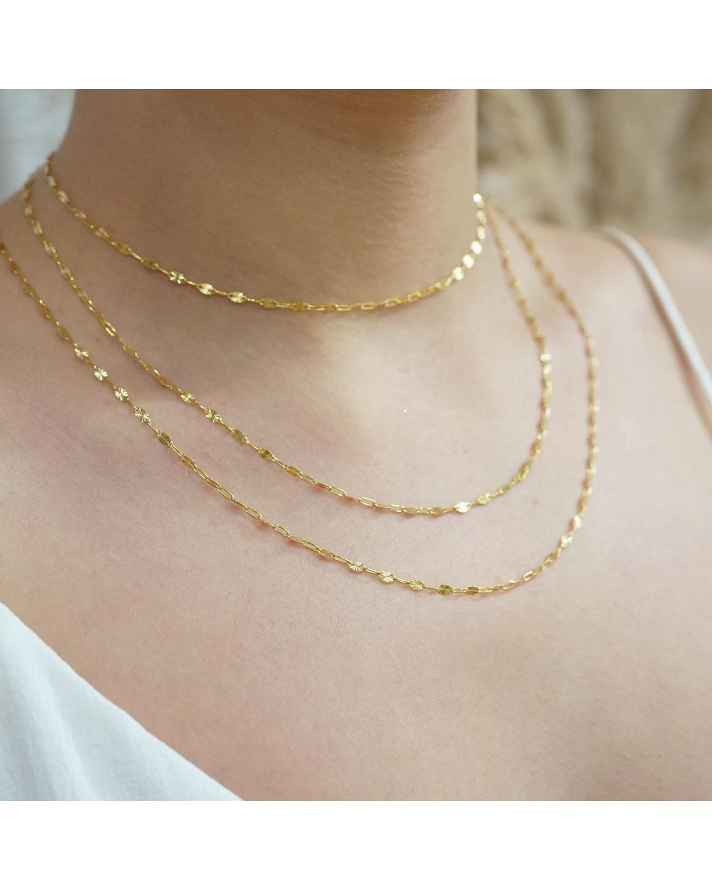 Argento Vivo Metallic The Oval Clip Chain Necklace