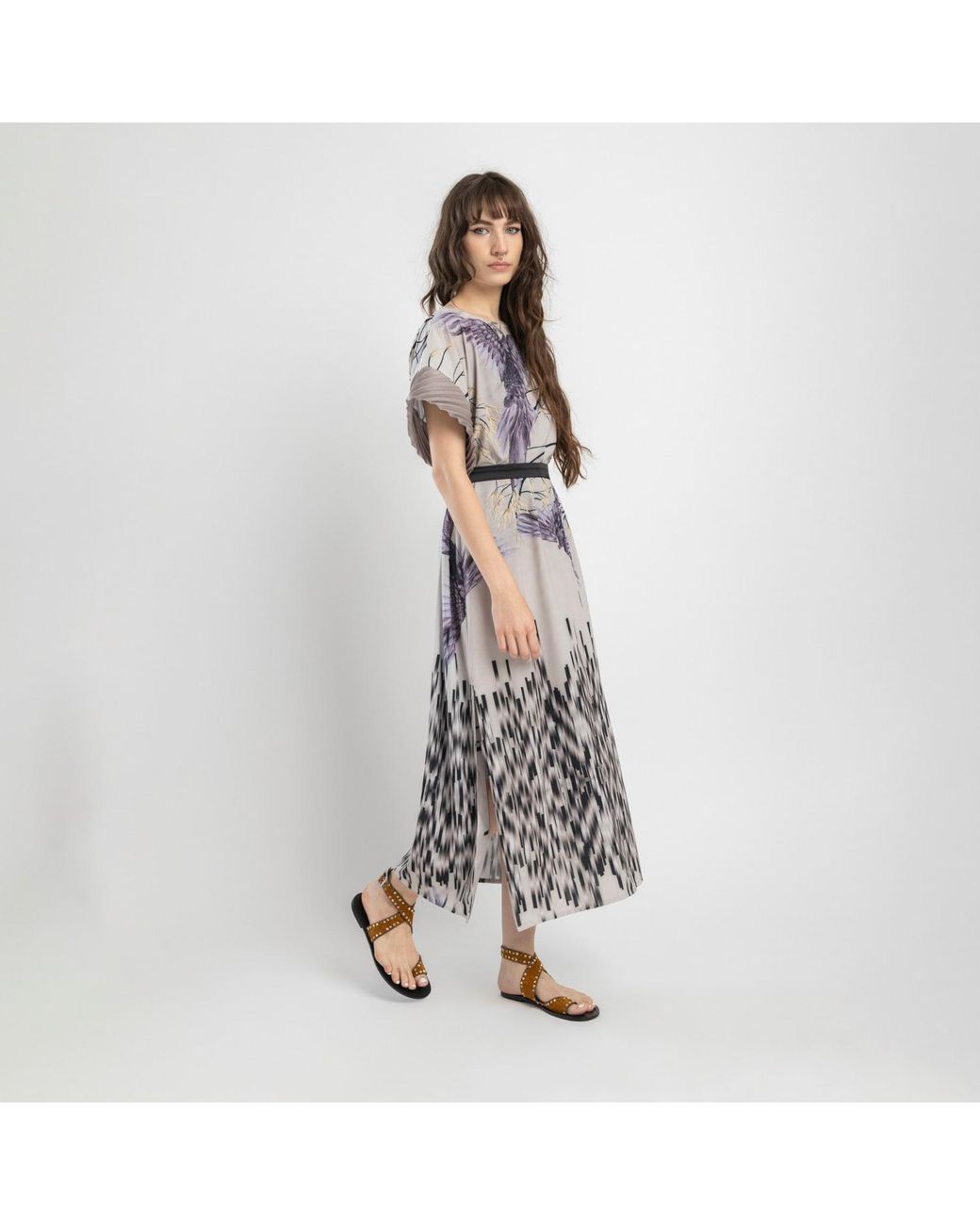 ARTISTA Gray Rizz Maxi Dress