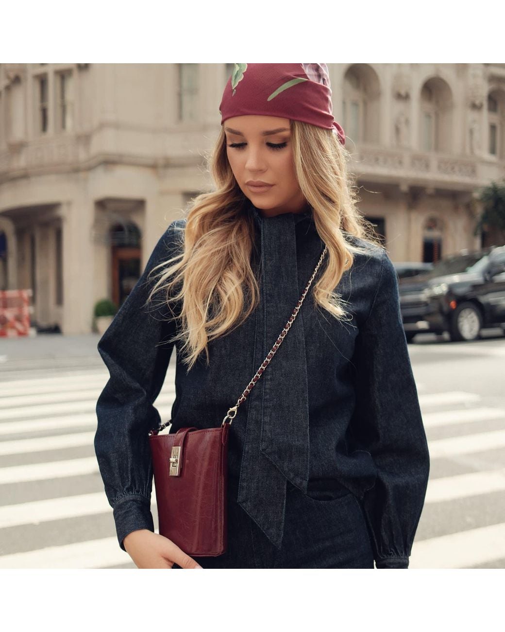 Mkf Collection - J'omor Purple Evelina Mini Bucket Bag