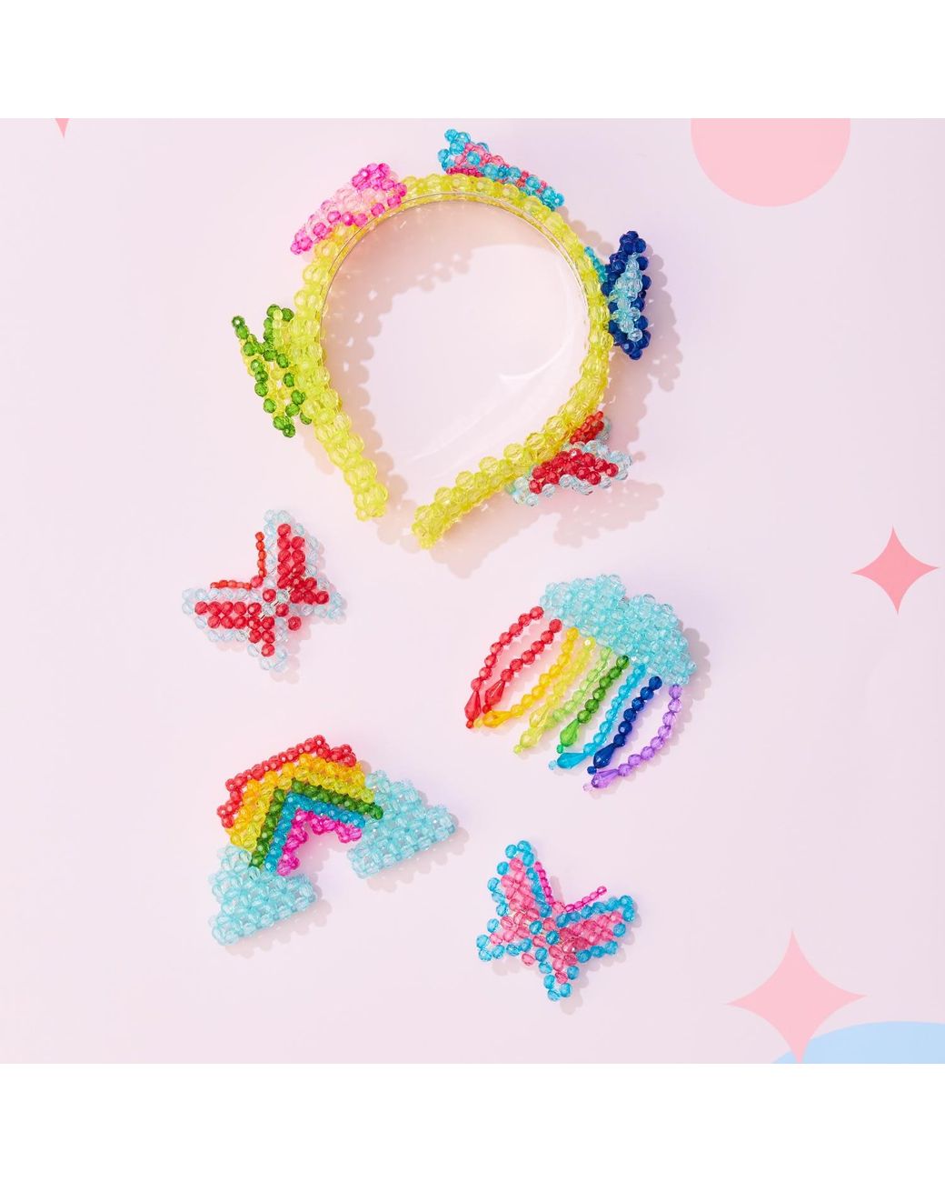 Tillie Beads Multicolor Cloud Bead Hair Clip