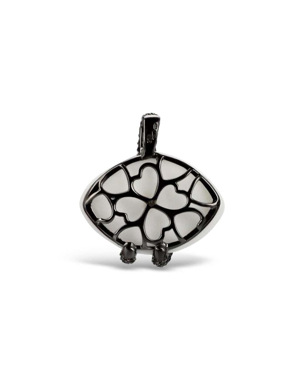 Bellus Domina Black Sterling & Snake Pendant