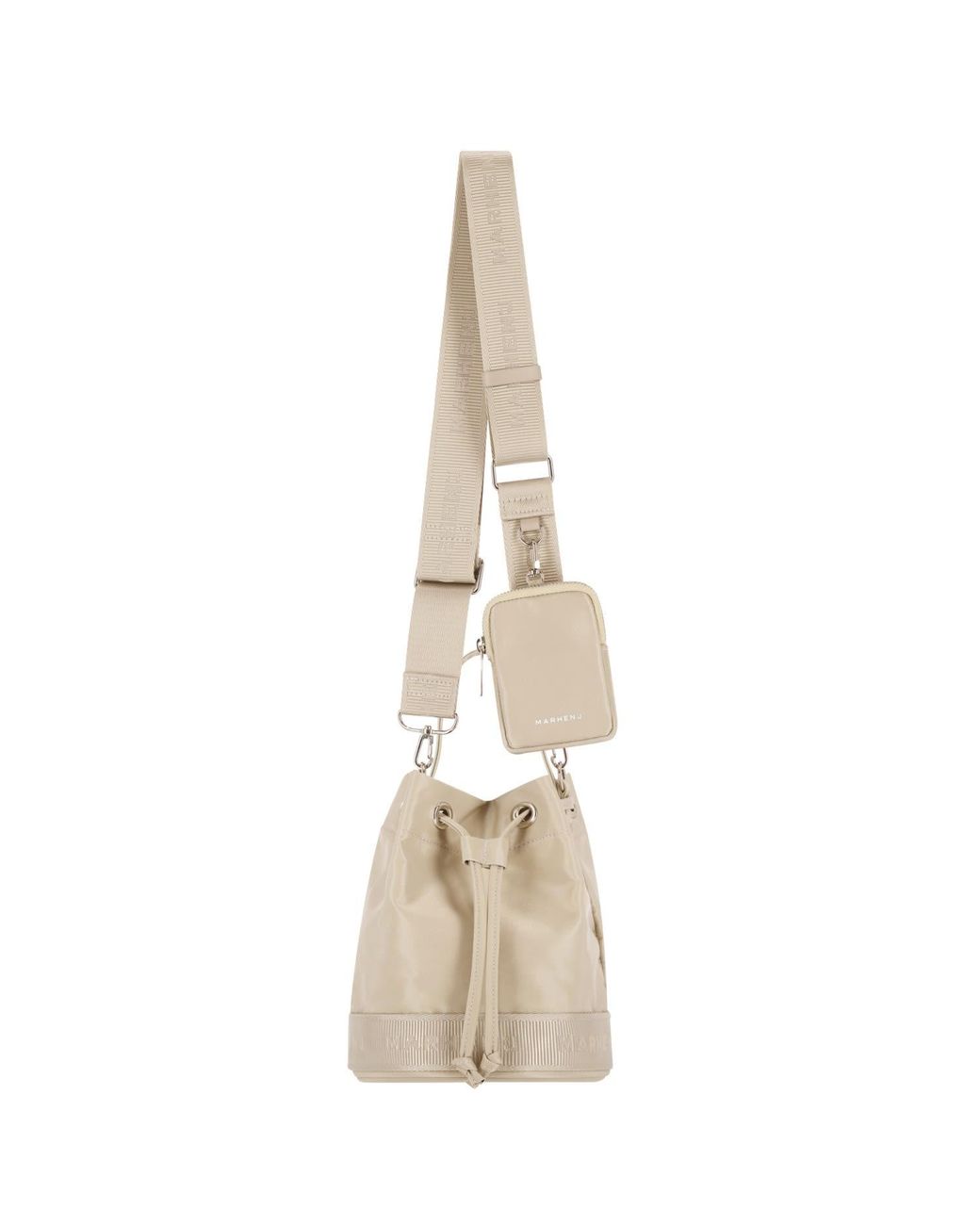 MARHEN.J Natural Neutrals Recycled Nylon Bucket Bag
