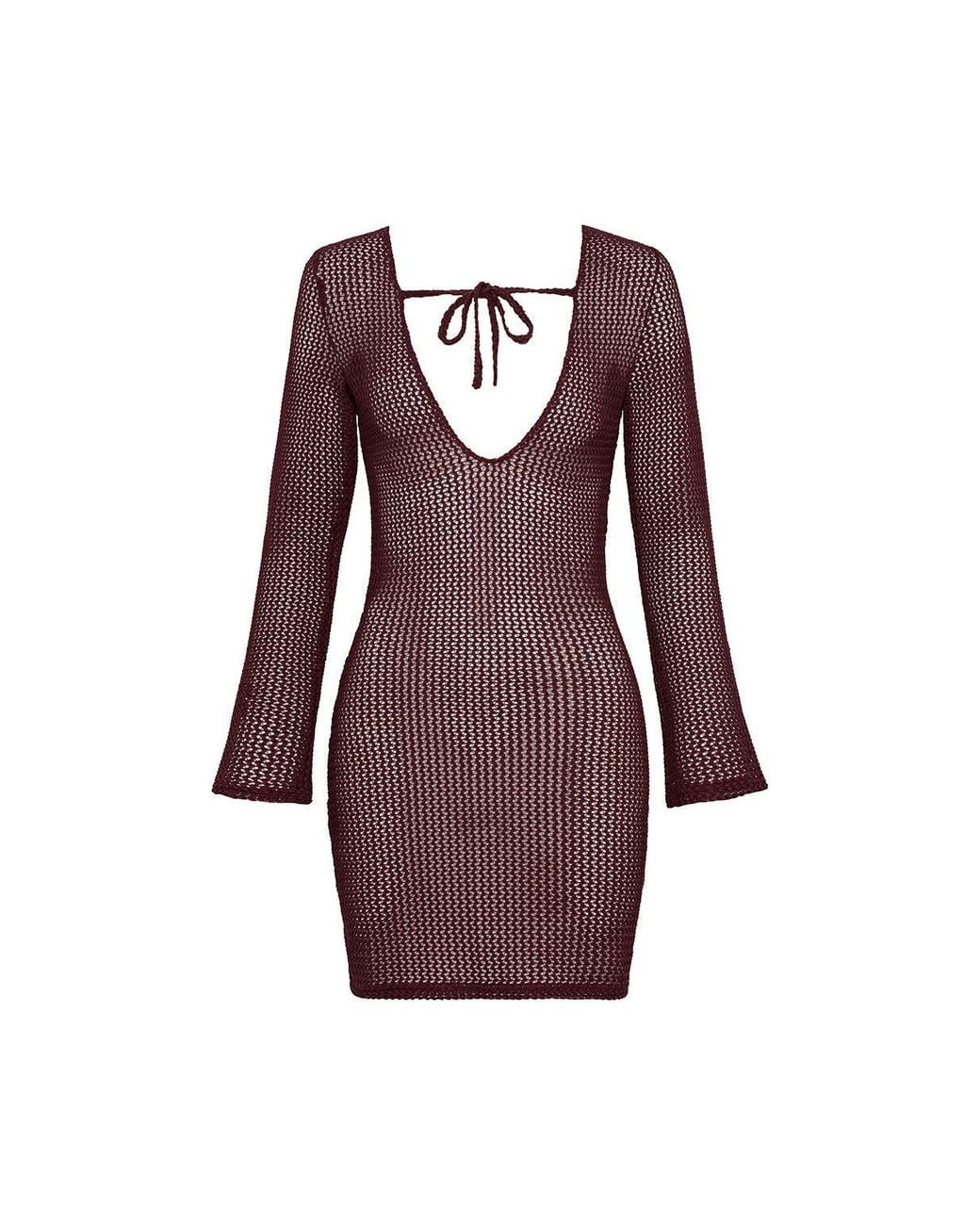 Montce Purple Crochet Sophia Dress