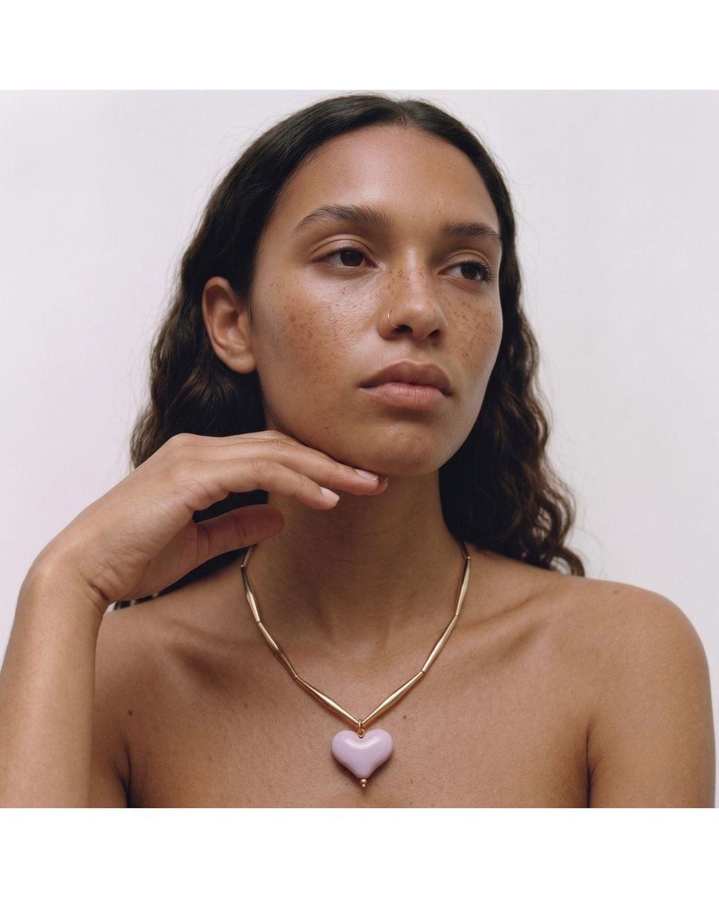 Tohum Design Metallic Cuore Necklace – Bubble